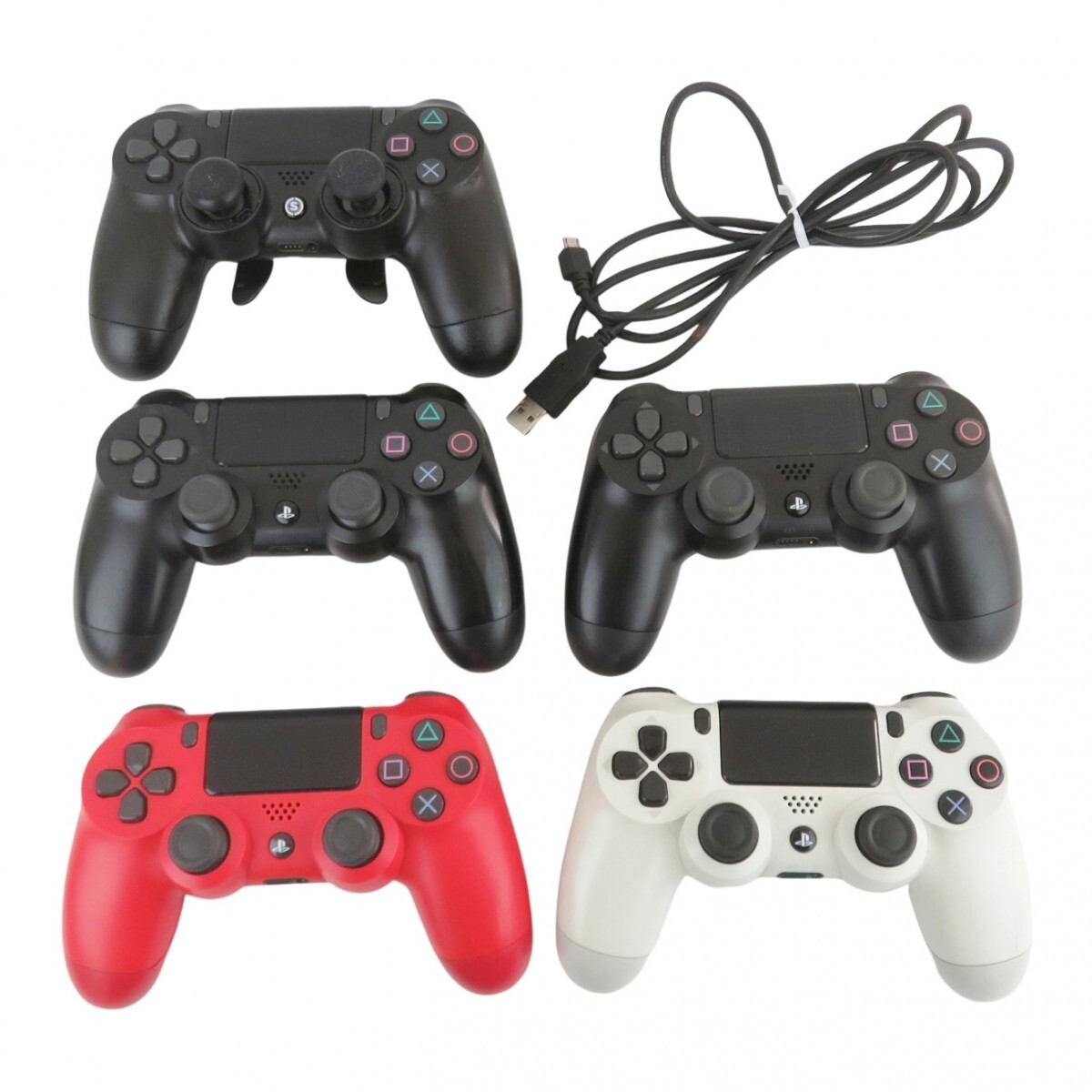 まとめ5点 SONY PlayStation4用 PS4用 ワイヤレスコントローラー DUALSHOCK 4 CUH-ZCT2J CUH-ZCT1J SCUF Infinity 4PS USBケーブル1107-041拍卖
