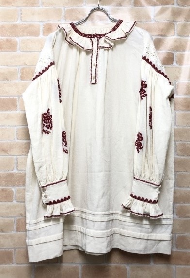 ISABEL MARANT ETOILE イザベルマランエトワール ルビーエンブロイダーミニドレス RO1776-20A047E アイボリー 44 タグ付 111439491#拍卖