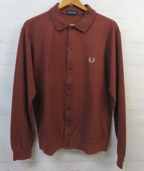 FRED PERRY フレッドペリー 長袖襟シャツ FZ4620 レッド M 991869634#4拍卖