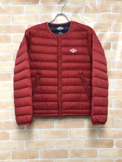 DANTON ダントン Crew Neck Inner Down Jacket JD-8748 レッド 36 111438291#拍卖