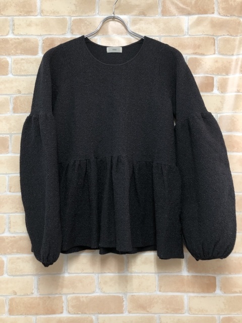 IENA イエナ ペプラムニットプルオーバー 25080900312010 ブラック 111439467#2拍卖