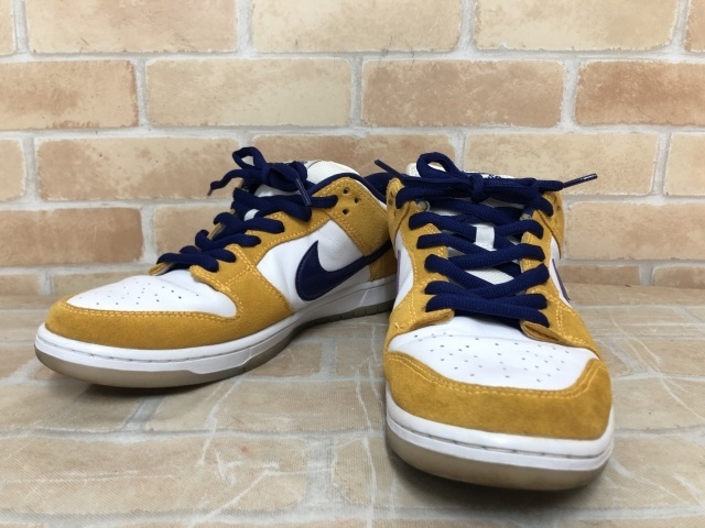 NIKE ナイキ SB DUNK LOW PRO BQ6817-800 ホワイト×イエロー×ブルー US11 111439418#2拍卖