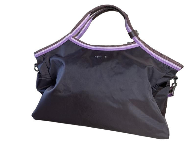 agnes b. アニエスベー 2Way ボストンバッグ ブラウン 【中古】 44847854拍卖