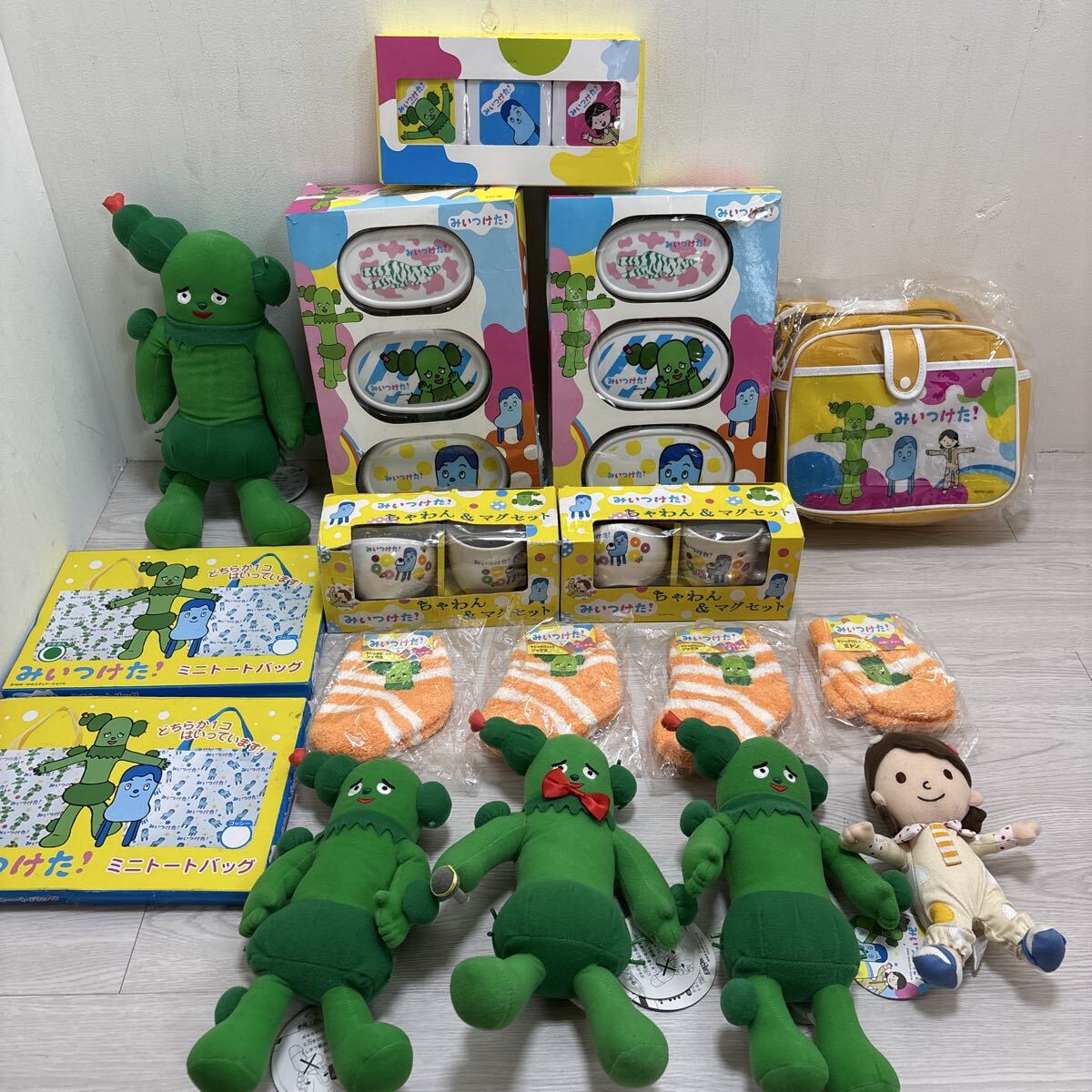 SF166 みいつけた! グッズ まとめて コッシー スイちゃん サボさん NHK ぬいぐるみ ランチケース タッパー 茶碗&マグ バッグ レア 希少拍卖