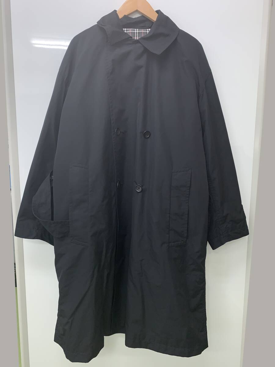 F-LAGSTUF-F コート 18AW-FS-04 Lサイズ ブラック チェック フラグスタフ トレンチコート拍卖