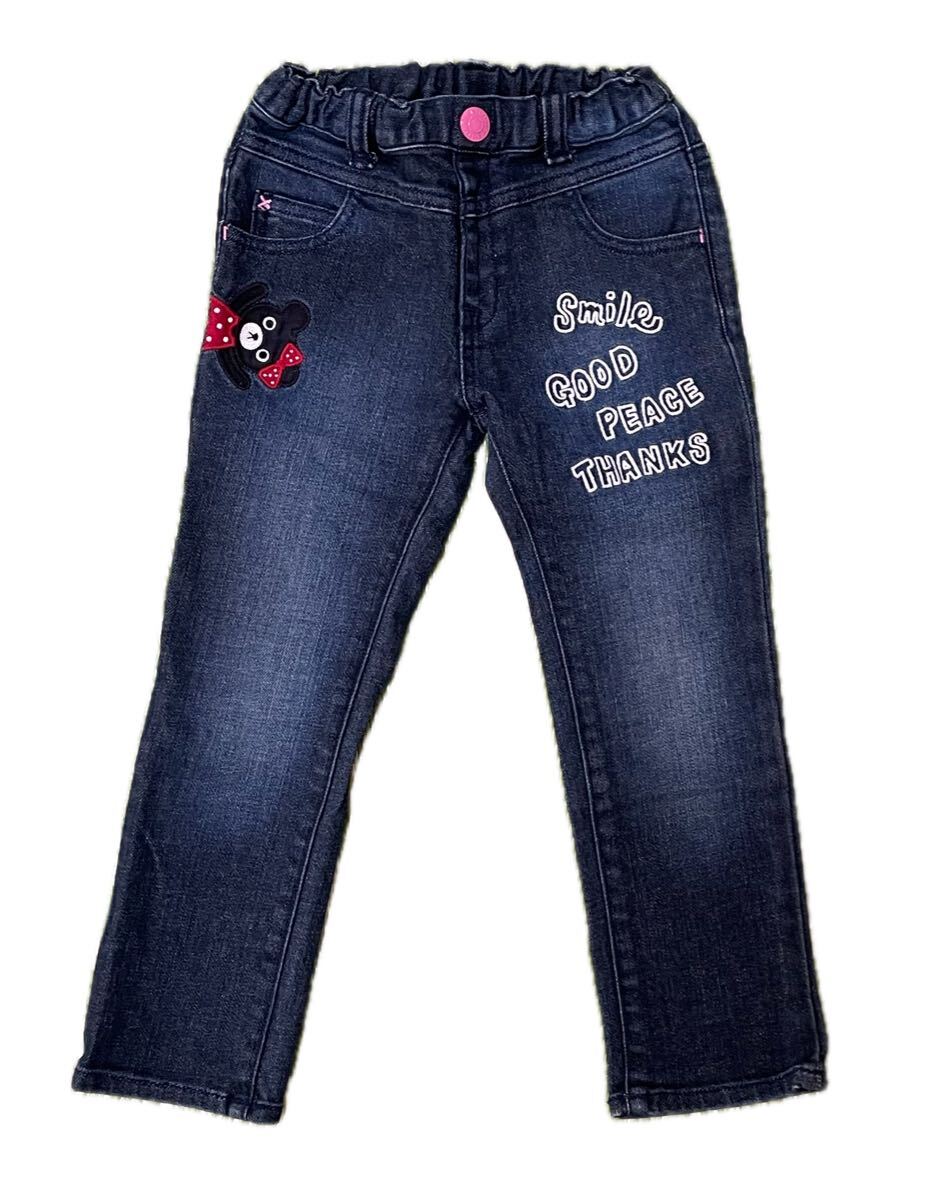 ミキハウスダブルB B子ちゃん デニム ジーンズ 100/110 デニムパンツ拍卖