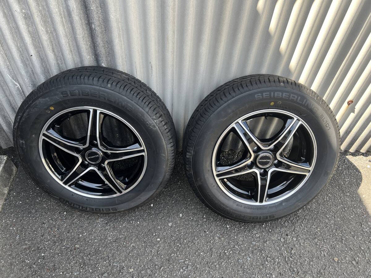 BALMINUM ホール付きタイヤ 195/65R15 91S 2本拍卖