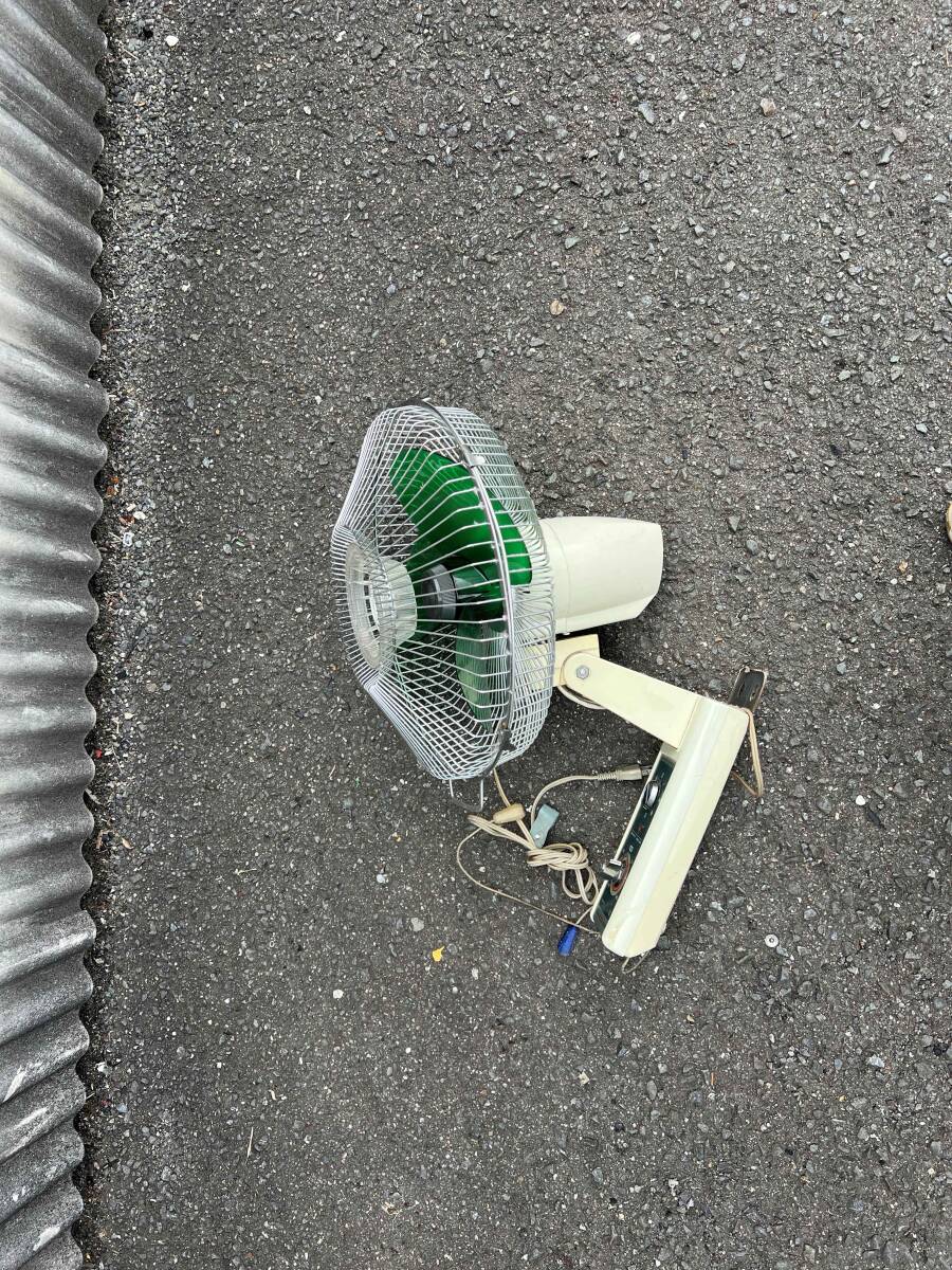 SANYO サンヨー 壁掛け扇風機 EF-6BK 100V 3枚羽 昭和レトロ 拍卖