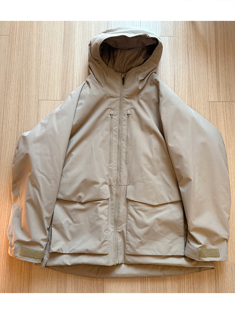 送料込 ユニクロ ハイブリッドダウンパーカ(3Dカット)3XL ベージュ 459622 ジャケット アウター 撥水 オンライン限定 ノースフェイス拍卖