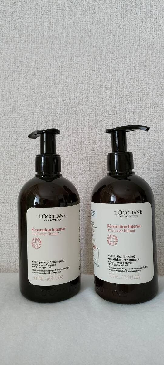 新品ボトル2点セット ロクシタン シャンプー&トリートメント インテンシヴ リペア 500ml 拍卖