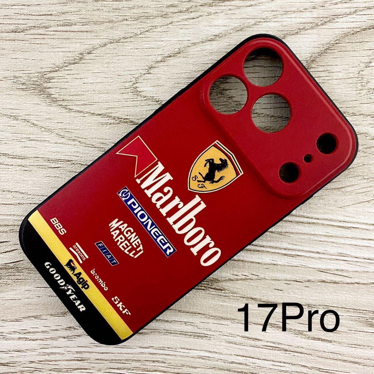 マールボロ フェラーリ iPhone 17 Pro ケース F1 Ferrari マルボロ プロスト アレジ シューマッハ スマホ拍卖