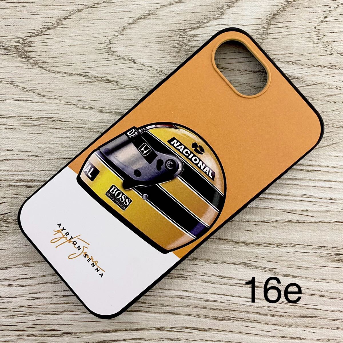 アイルトン・セナ ヘルメット iPhone 16e ケース F1 マクラーレン ロータス ホンダ ブラジル スマホ拍卖