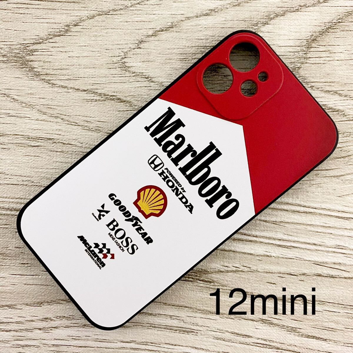 マールボロ マクラーレン ホンダ iPhone 12 mini ケース F1 McLaren Honda マルボロ アイルトン・セナ スマホ拍卖