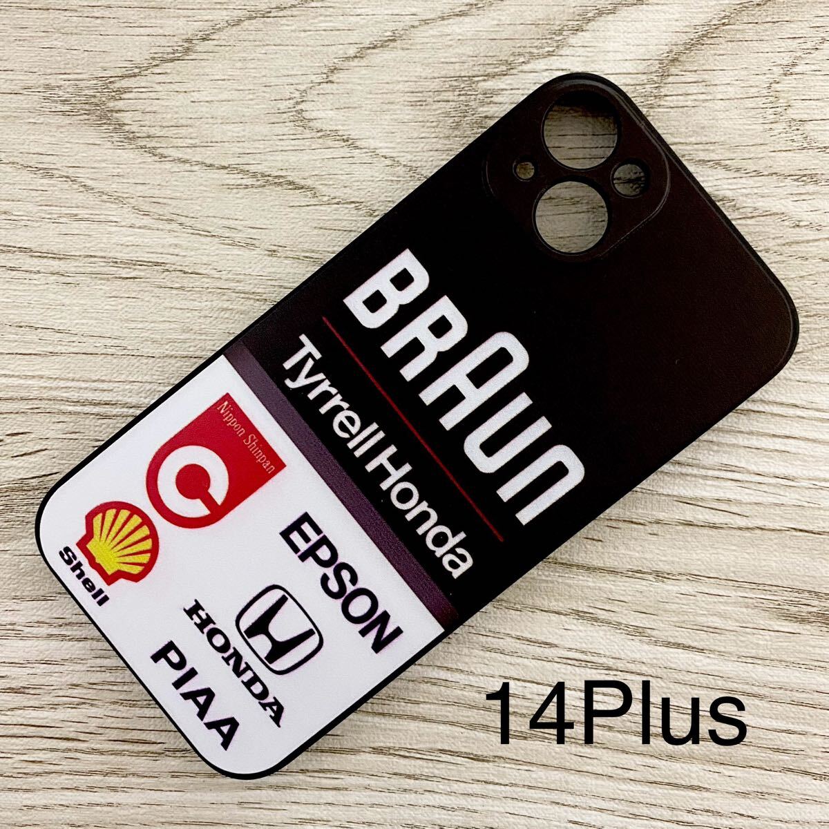 ブラウン ティレル ホンダ iPhone 14 Plus ケース F1 Tyrrell 020 中嶋悟 ステファノ・モデナ スマホ拍卖
