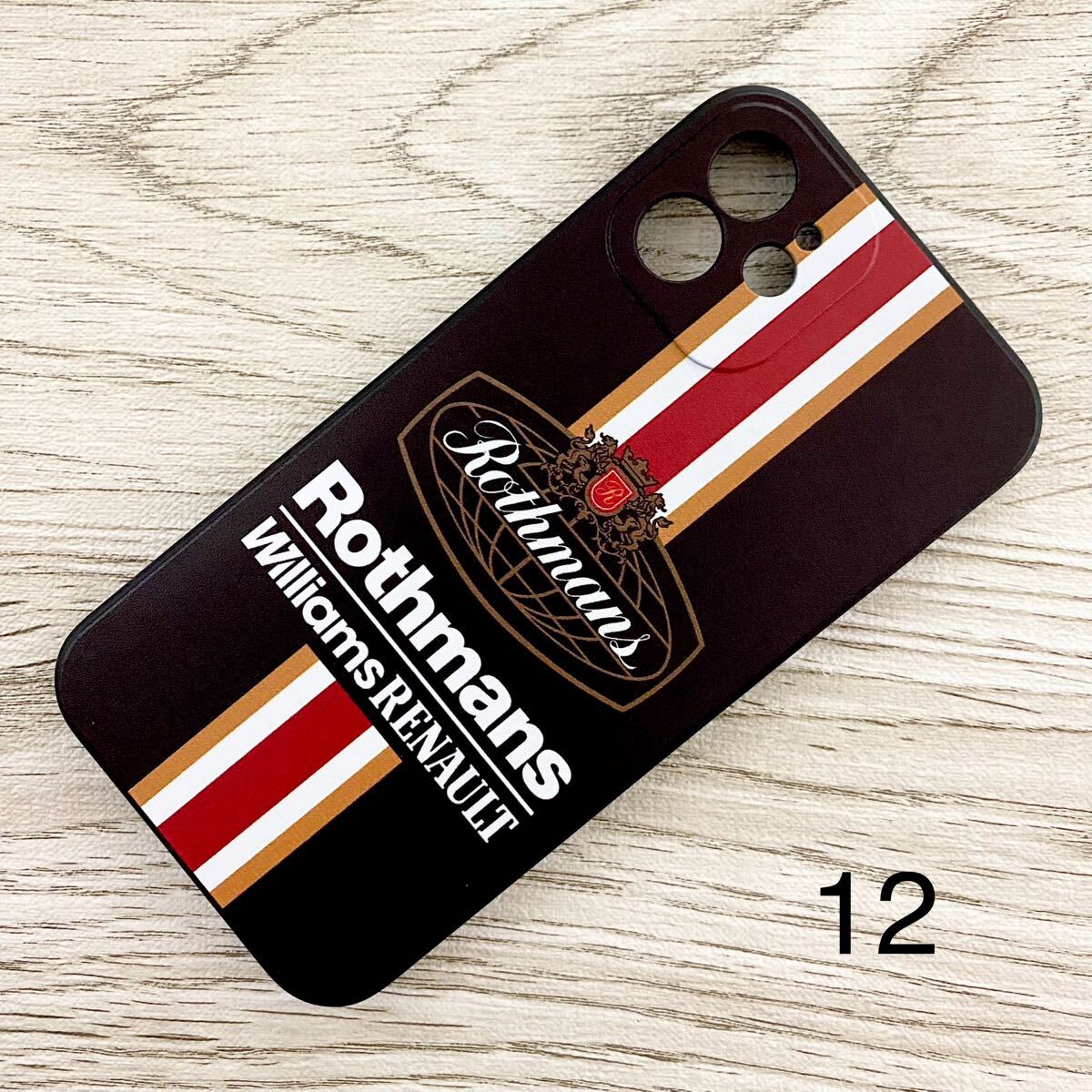 ロスマンズ ウィリアムズ ルノー iPhone 12 ケース F1 アイルトン・セナ マンセル ヒル クルサード ヴィルヌーヴ スマホ拍卖