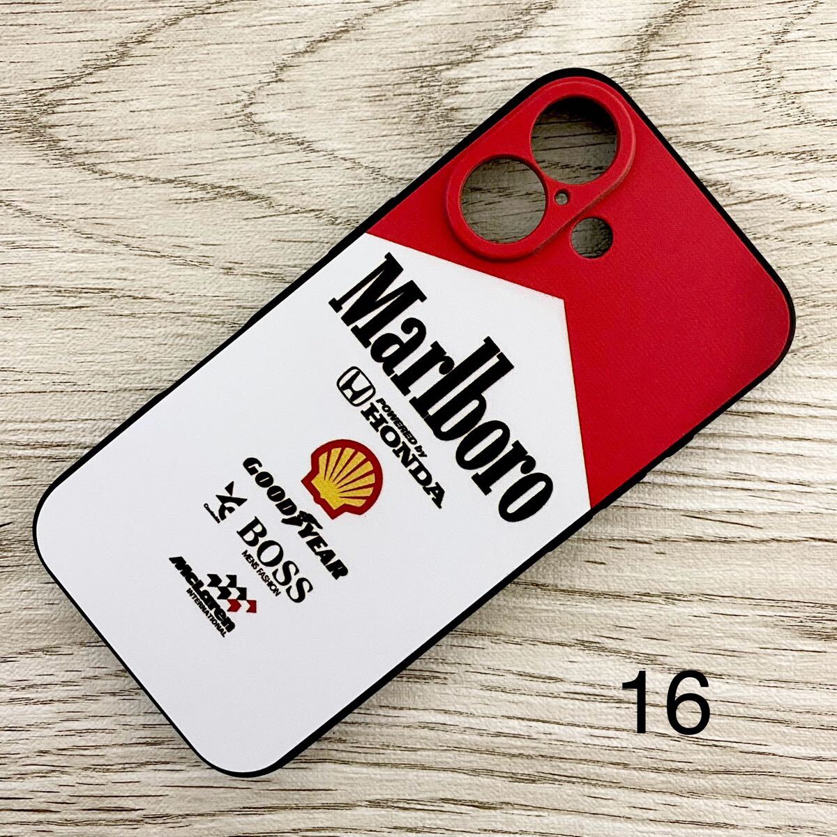 マールボロ マクラーレン ホンダ iPhone 16 ケース F1 McLaren Honda マルボロ アイルトン・セナ スマホ拍卖