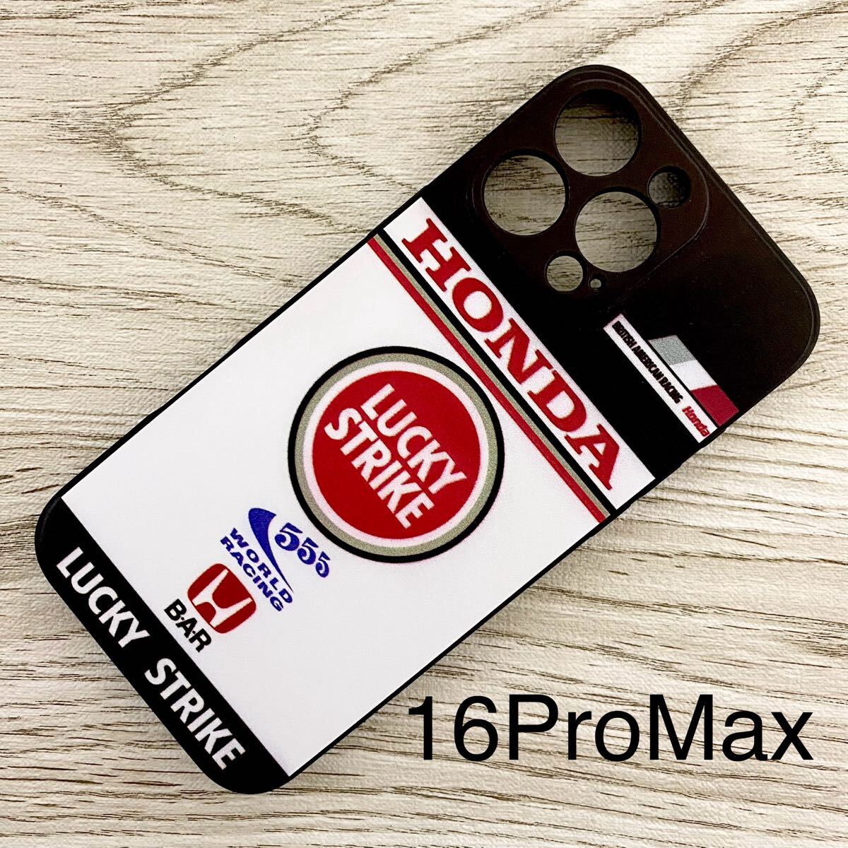 ラッキー ストライク B・A・R ホンダ iPhone 16 Pro Max ケース F1 BAR 006 ジェンソン・バトン 佐藤琢磨 BAR スマホ拍卖