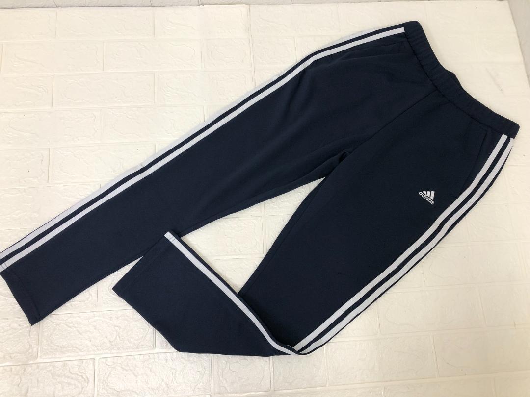 84)アディダス レディース ストライプ ジャージ ネイビー KNV49 M拍卖