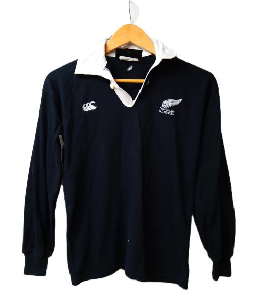 CANTERBURY カンタベリー オールブラック ★ ポロシャツ・シャツ ★ ブラック・ロゴ刺しゅう入り拍卖