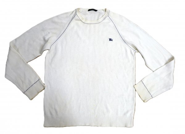 Burberry バーバリー ブラックレーベル ★ セーター ★ ホワイト・ホースマーク刺しゅう入り拍卖