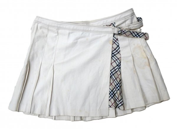 Burberry バーバリー ブルーレーベル ★ プリーツスカート ★ ベージュ・一部ノヴァチェック柄拍卖