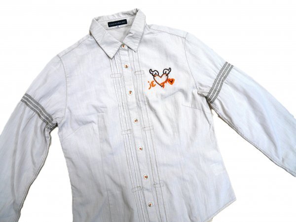 CASTELBAJAC カステルバジャック ★ ブラウス・シャツ ★ ベージュ・ロゴ刺しゅう入り拍卖