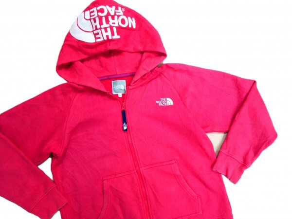 THE NORTH FACE ザ・ノースフェイス ★ パーカー ★ ピンク・フードにロゴ入り拍卖