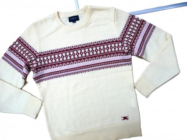 Burberry GOLF バーバリー ゴルフ ★ セーター ★ ホワイト・ホースマーク刺しゅう入り拍卖