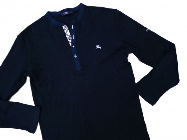 Burberry バーバリー ブラックレーベル ★ シャツ ★ ブラック・ホースマーク刺しゅう入り拍卖