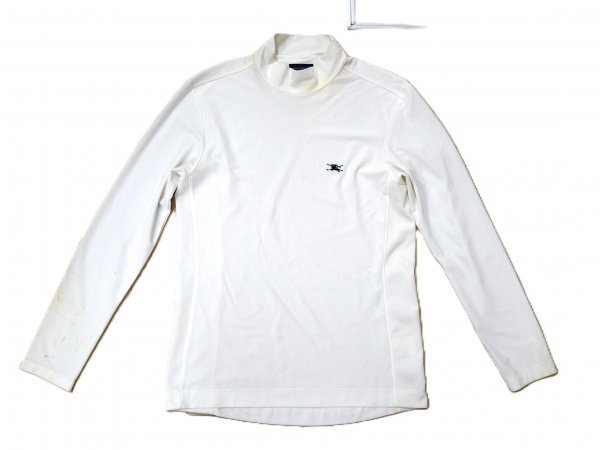 Burberry GOLF バーバリー ゴルフ ★ カットソー・シャツ ★ ホワイト・ホースマーク刺しゅう入り拍卖