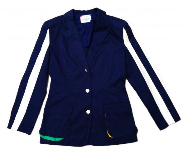 CASTELBAJAC カステルバジャック ★ テーラードジャケット ★ ネイビー・ホワイト拍卖