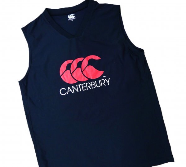 美品 カンタベリー ★ ベスト ★ ブラック・ロゴとロゴマーク入り拍卖