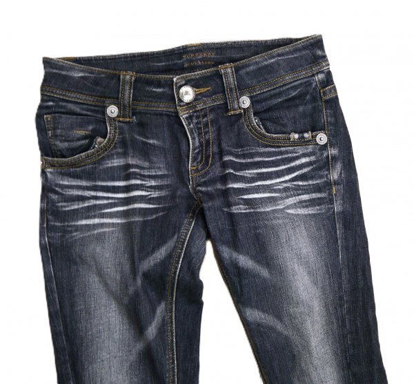 Burberry バーバリー ブルーレーベル ★ デニム・ジーンズ・ジーパン ★ ブラック・ホースマーク刺しゅう入り拍卖