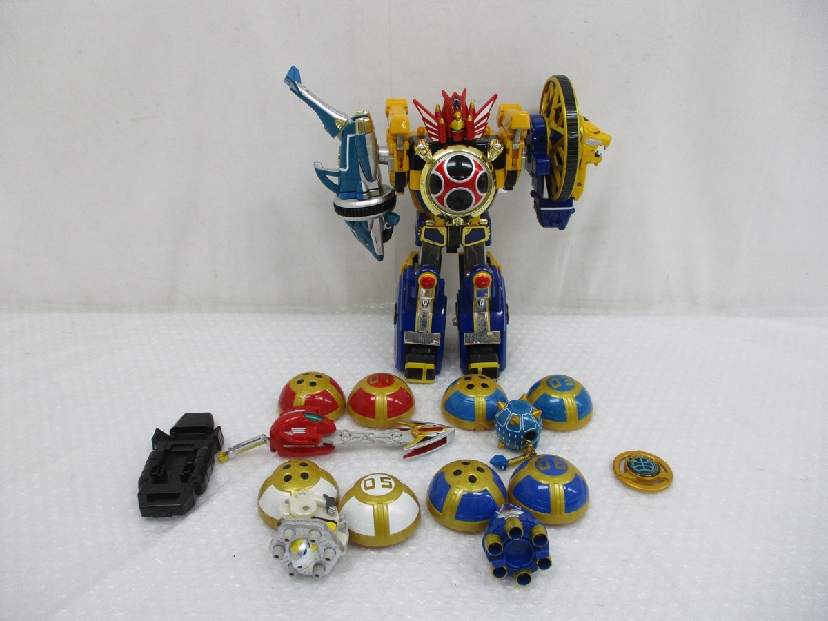 4422B 忍風戦隊ハリケンジャー◆DX超合金 GD-42 忍風合体 旋風神/カラクリボール◆戦隊 ロボット フィギュア 当時物 バンダイ 現状品拍卖