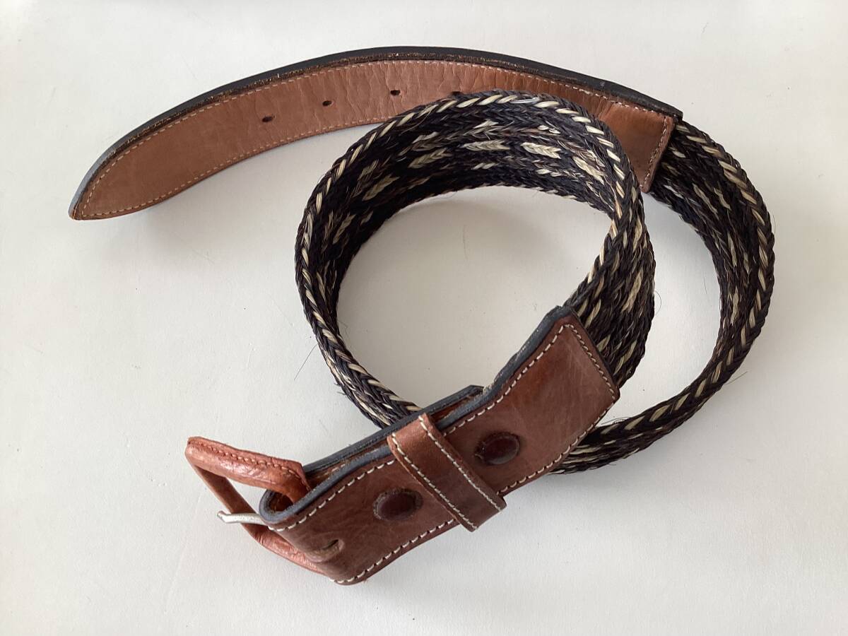 ★未使用★ビンテージ  ベルト 38㎜巾 牛革 キャメル拍卖