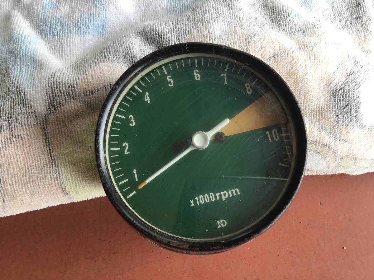 ホンダ CB750 K6? F2? タコメーター グリーンパネル マイル ジャンク ( 検、CB750F CB400F )拍卖