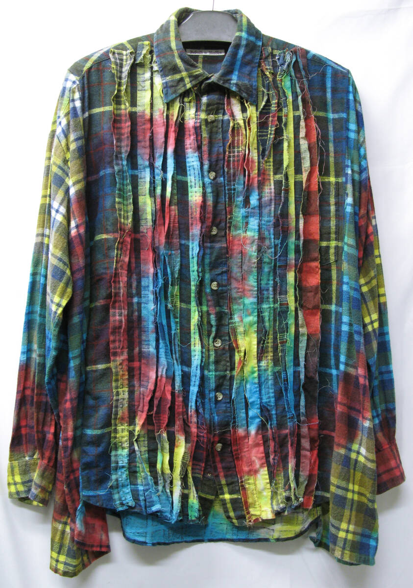 送料無料 Needles Nepenthes Multi Color Remake Flannel Shirt M アーカイブ ニードルス ネペンテス リメイク ネルシャツ M レア シャツ拍卖