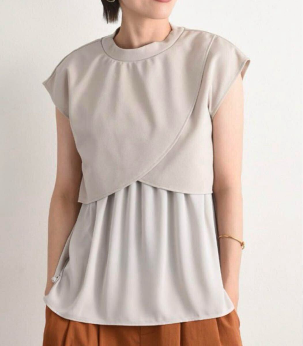 カットソー インタープラネット Tシャツ ニット プルオーバー トップス 新品 ブラウス ノースリーブブラウス拍卖