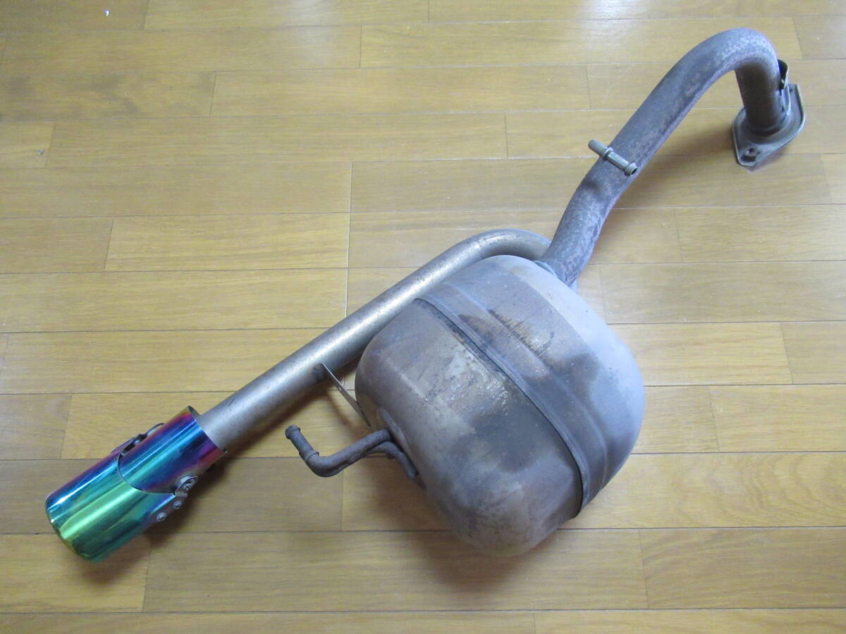 トヨタ ラクティス NCP100 純正マフラー 中古品 TOYOTA 12308 SANGO 三五製 社外マフラーカッター付き 純正戻しや交換用に最適!拍卖