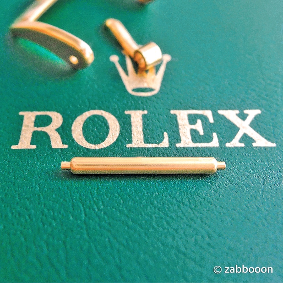 ロレックス社代用 バックル 尾錠 16mm バネ棒【高品質 SWISSスイス製】革ベルト用 Gilt 金メッキ仕上 ゴールド 入手困難!拍卖
