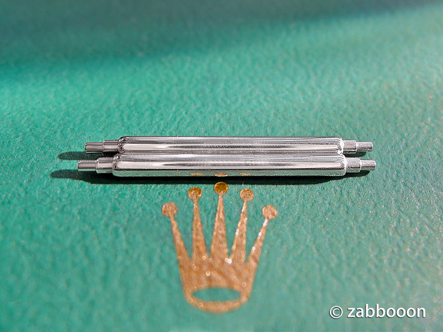 ロレックス純正 バネ棒 19mm 1セット【極めて美品】ヴィンテージ 1500 1501 1002 1025 5500 6426 6694 6263 6265 6240 6262 6239 6241拍卖