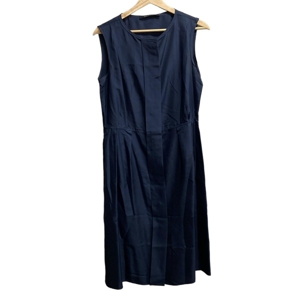 ソフィードール SOFIE D'HOORE サイズ38 M - ネイビー レディース ノースリーブ/ひざ丈/シルク 美品 ワンピース拍卖