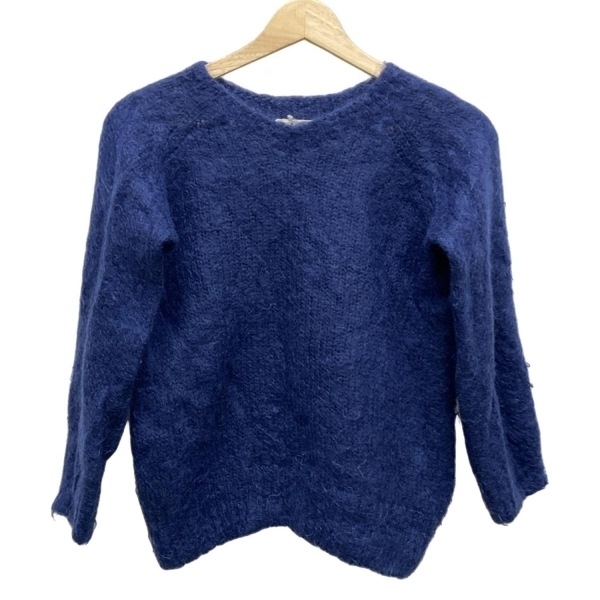イリアンローブ iliann loeb 長袖セーター/ニット - ネイビー レディース クルーネック 美品 トップス拍卖