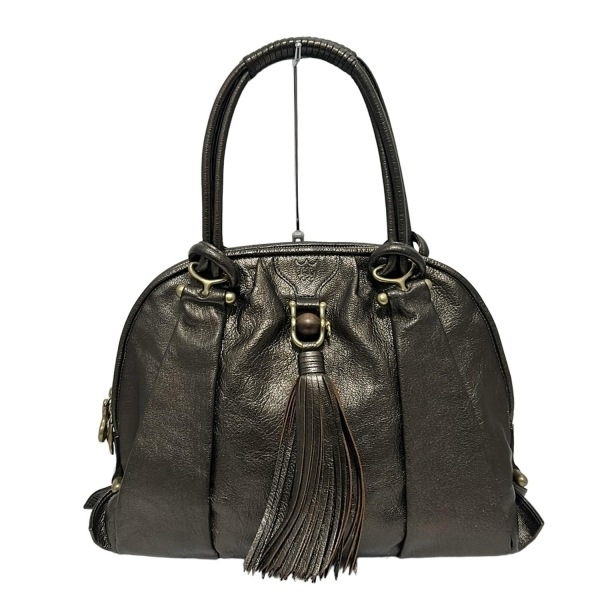 トフアンドロードストーン TOFF&LOADSTONE ハンドバッグ - レザー ブロンズ タッセル 美品 バッグ拍卖