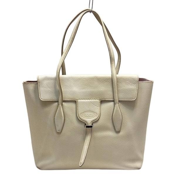 トッズ TOD'S ショルダーバッグ ニュージョイ レザー 白 バッグ拍卖