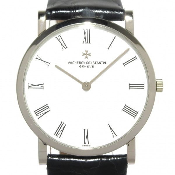 VACHERON CONSTANTIN(ヴァシュロンコンスタンタン) 腕時計 パトリモニー 33092 メンズ K18WG/社外クロコベルト 白拍卖
