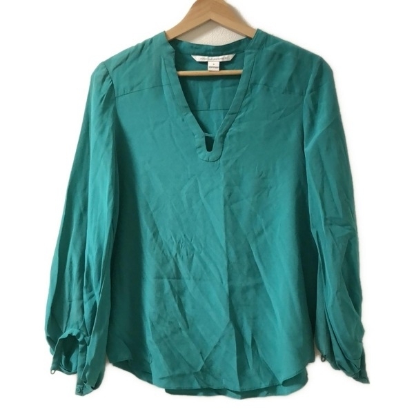 ダイアン・フォン・ファステンバーグ DIANE VON FURSTENBERG(DVF) 長袖カットソー サイズ0 XS - グリーン レディース トップス拍卖