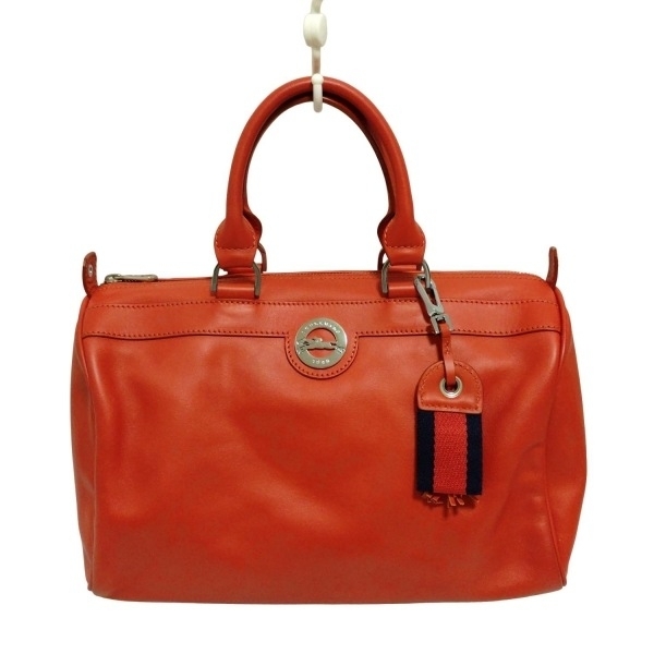 ロンシャン LONGCHAMP ハンドバッグ - レザー ブラウン ミニボストン バッグ拍卖