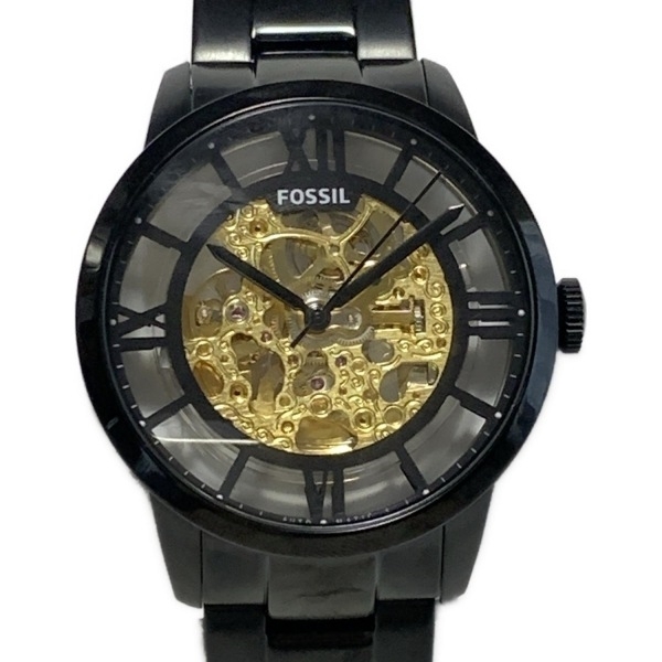 FOSSIL(フォッシル) 腕時計 - ME3197 メンズ 黒×クリア×ゴールド拍卖