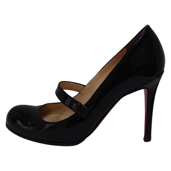クリスチャンルブタン CHRISTIAN LOUBOUTIN パンプス 34 1/2 - レザー 黒 レディース アウトソール張替済 靴拍卖